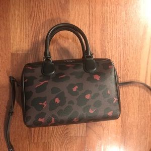 COACH Leopard Satchel- Like new condition!